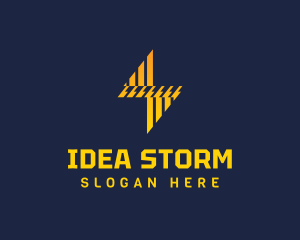 Electric Lightning Bolt logo design