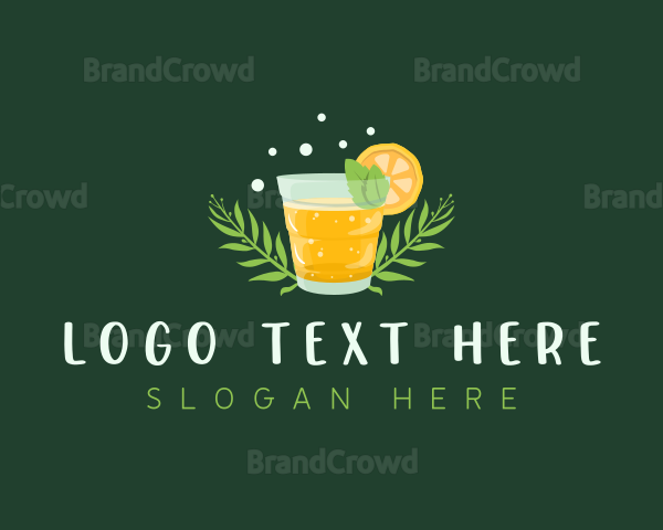 Fresh Lemonade Drink Logo