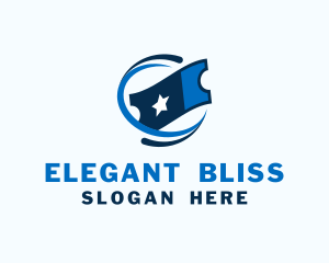 Ticket Booth - Blue Star Ticket logo design