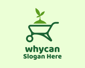 Gardening Plant Wheelbarrow  Logo