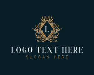 Fashion - Boutique Floral Wreath logo design