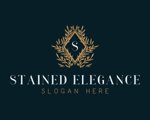 Boutique Floral Wreath logo design