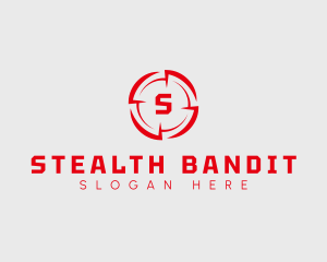 Bandit - Crosshair Target Lettermark logo design