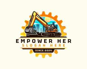 City Gear Excavator logo design