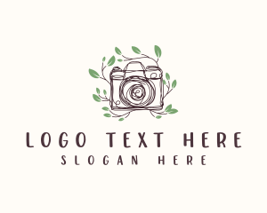 Multimedia - Floral Camera Photography logo design