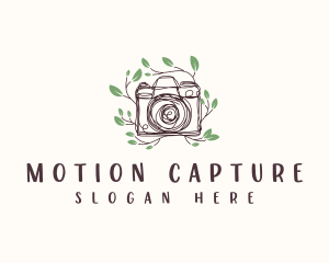 Footage - Floral Camera Photography logo design