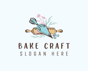 Piping Bag Baking logo design