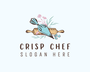 Piping Bag Baking logo design