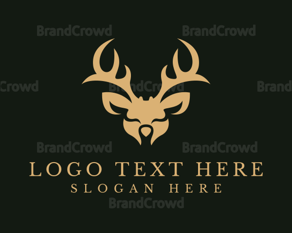 Wild Deer Animal Logo