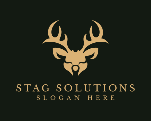 Wild Deer Animal  logo design