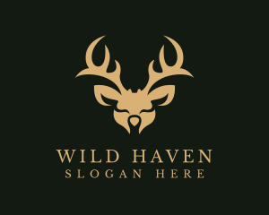 Wild Deer Animal  logo design