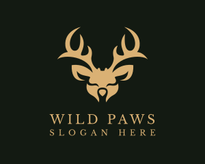 Wild Deer Animal  logo design