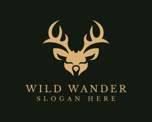 Wild Deer Animal  logo design