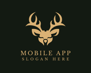 Hunt - Wild Deer Animal logo design