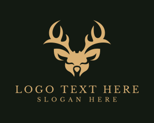 Wild Deer Animal  Logo