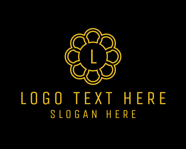 Chain - Flower Chain Jewelry Accessory logo design