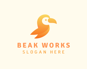 Beak - Bird Beak Wings logo design