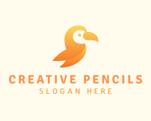 Bird Beak Wings logo design