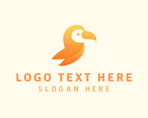 Creative Agency - Bird Beak Wings logo design