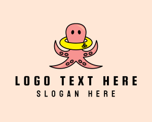 Preschool - Summer Octopus Floater logo design