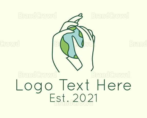 Earth Hands Environmentalist Logo