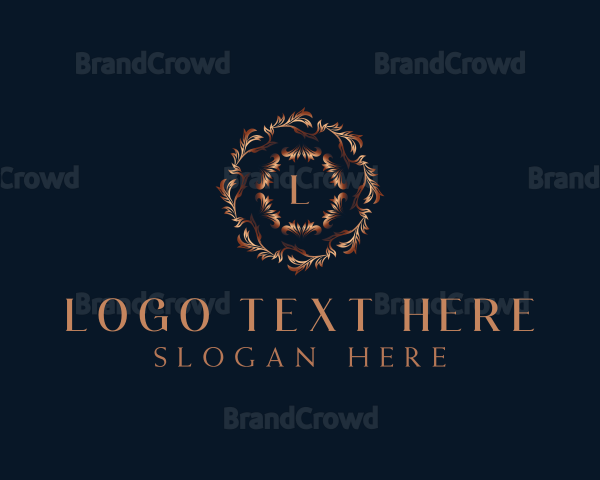 Luxury Ornamental Wreath Logo