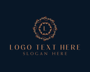 Wreath - Luxury Ornamental Wreath logo design