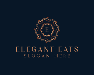 Luxury Ornamental Wreath logo design