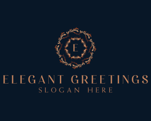 Luxury Ornamental Wreath logo design