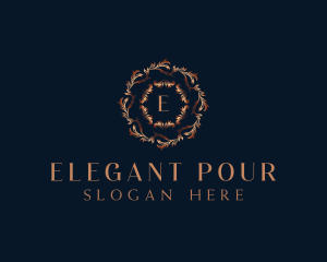 Luxury Ornamental Wreath logo design