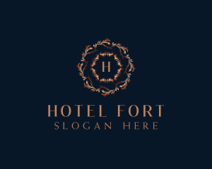 Luxury Ornamental Wreath logo design