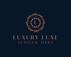 Luxury Ornamental Wreath logo design