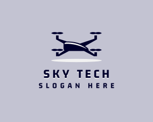 Aerial Drone Quadrotor logo design