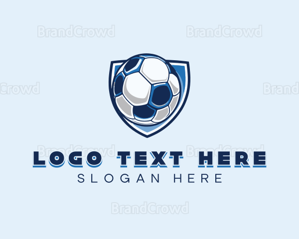 Soccer Ball Shield Logo