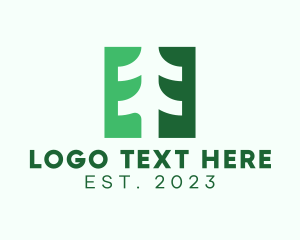 Agriculturist - Pine Tree Nature logo design
