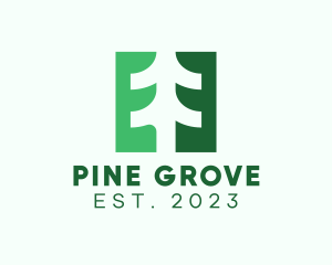 Pine Tree Nature logo design