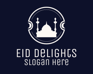 Eid - Islamic Mosque Badge logo design