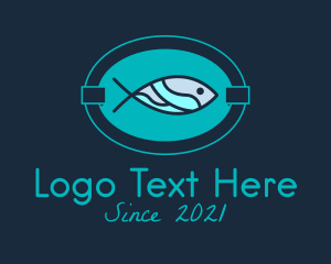 Fish Restaurant Signage logo design