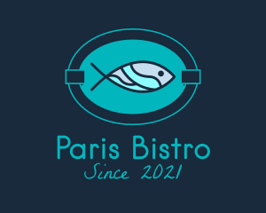 Fish Restaurant Signage logo design