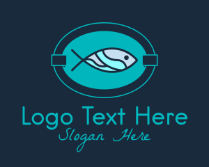 Fish Restaurant Signage Logo