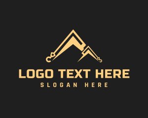 Loader - Crane Hook Mountain logo design