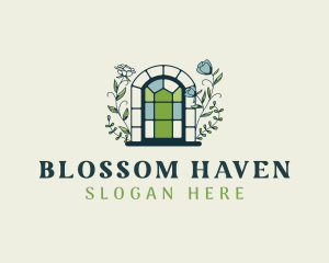 Flowers - Flower Window Landscaping logo design