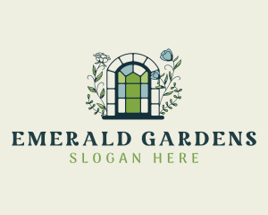 Flower Window Landscaping  logo design