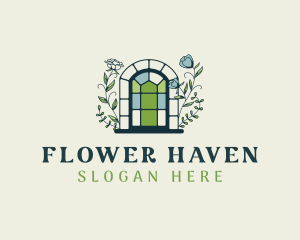 Flower Window Landscaping  logo design