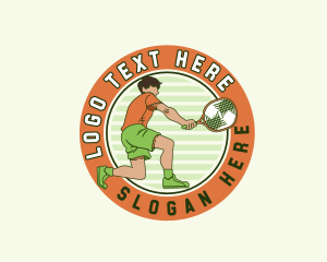 Player - Sports Tennis Player logo design