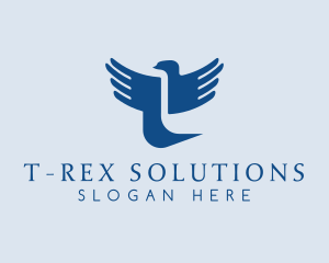 Religious Bird Letter T logo design