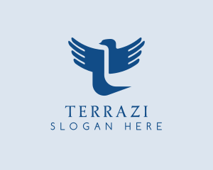 Religious Bird Letter T logo design