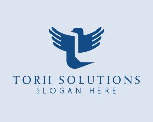 Religious Bird Letter T logo design