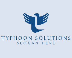 Religious Bird Letter T logo design