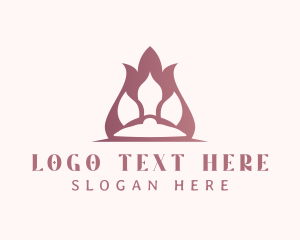 Reflexologist - Wellness Lotus Massage logo design